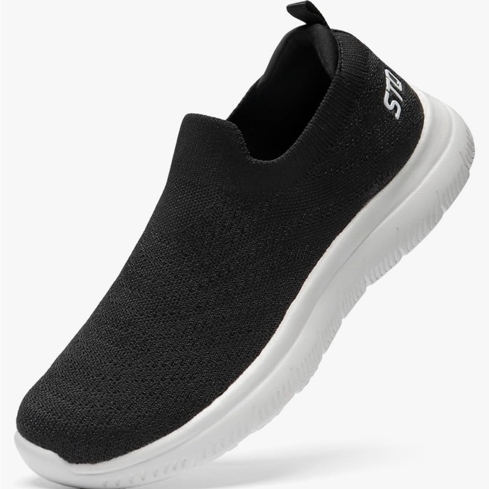 NEW STQ Black Slip-On Sneakers - Picture 8 of 10